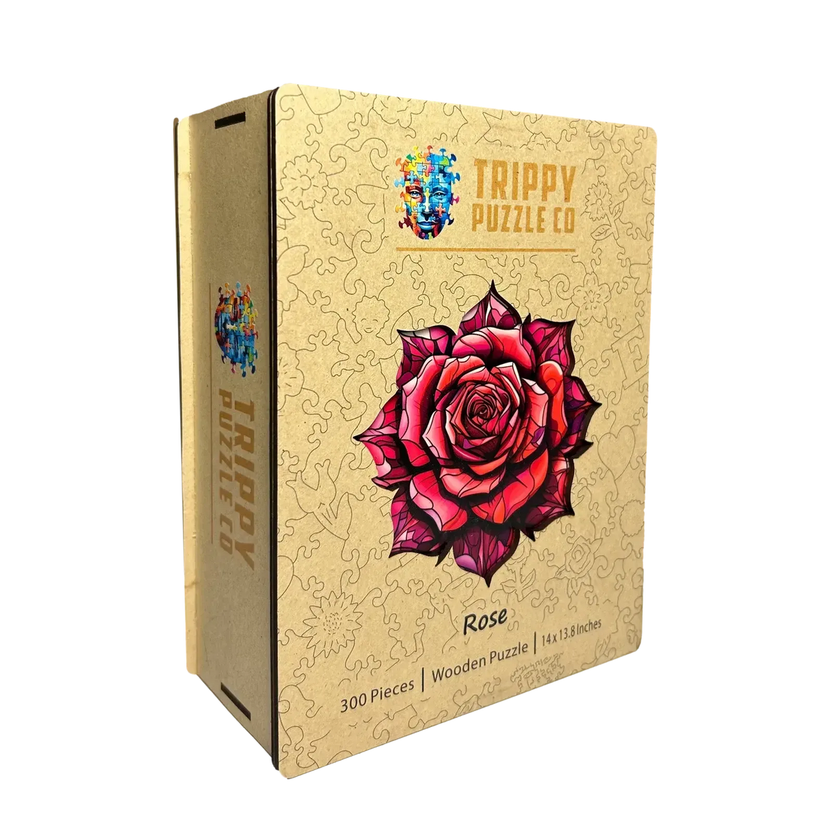 Rose 300 Piece Wooden Shaped Jigsaw Puzzle Trippy