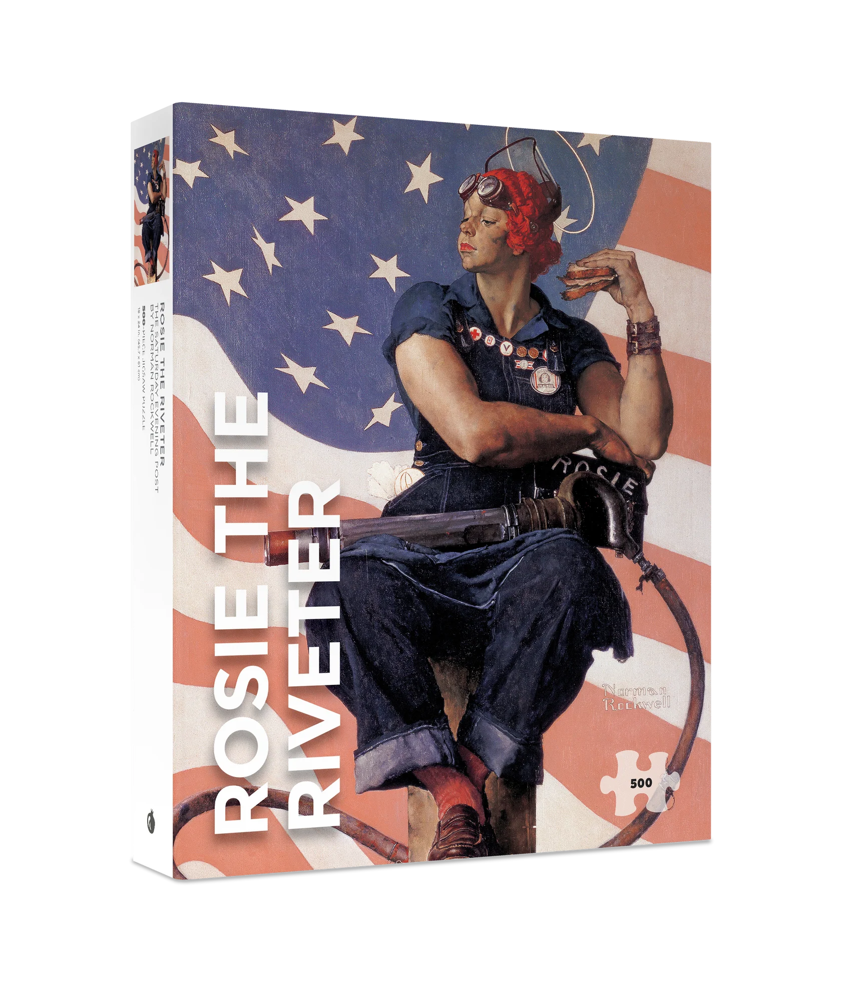 Rosie the Riveter by Rockwell 500 Piece Jigsaw Puzzle Pomegranate
