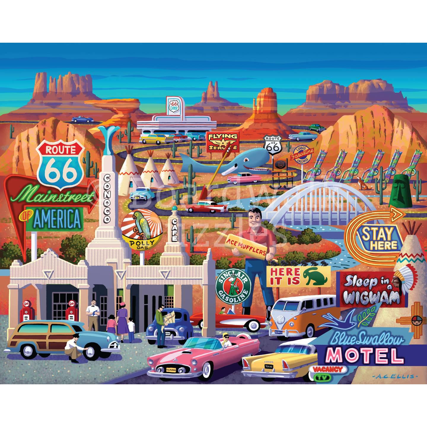 Route 66 210 Piece Jigsaw Puzzle Boardwalk