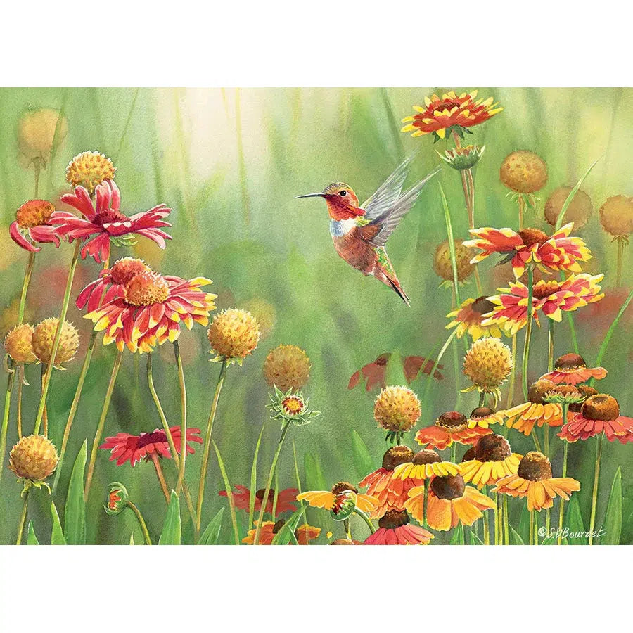 Rufous Hummingbird 500 Piece Jigsaw Puzzle Cobble Hill