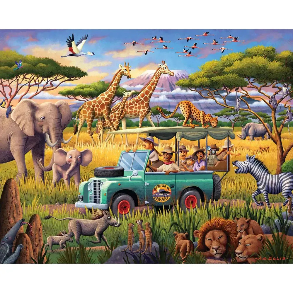 Safari Expedition 1000 Piece Jigsaw Puzzle Boardwalk