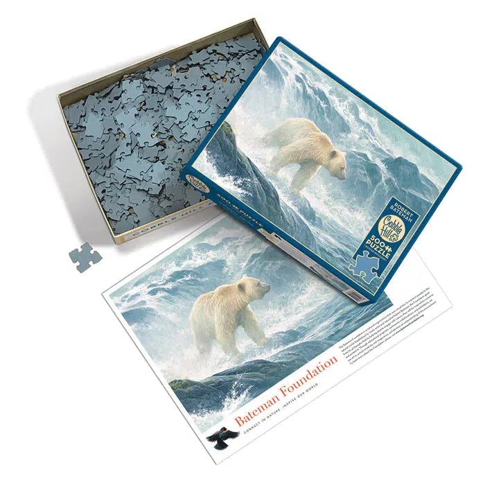 Salmon Watch - Spirit Bear 500 Piece Jigsaw Puzzle Cobble Hill