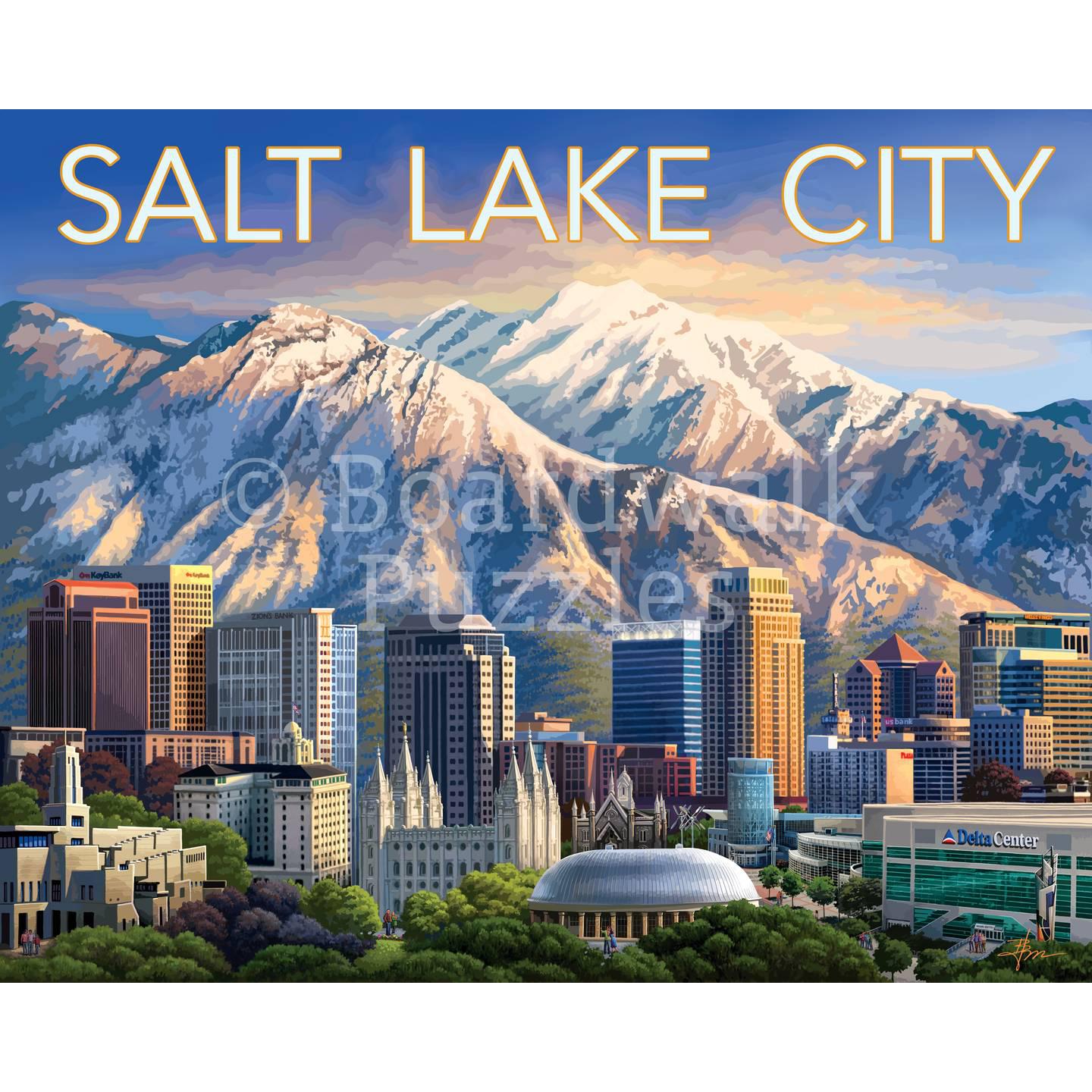 Salt Lake City 210 Piece Jigsaw Puzzle Boardwalk