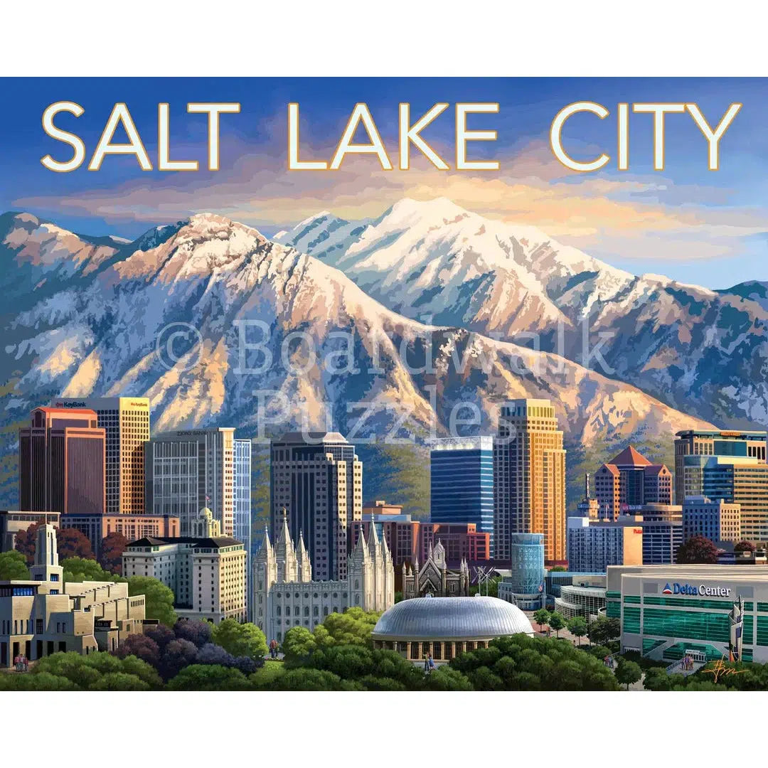 Salt Lake City 500 Piece Jigsaw Puzzle Boardwalk