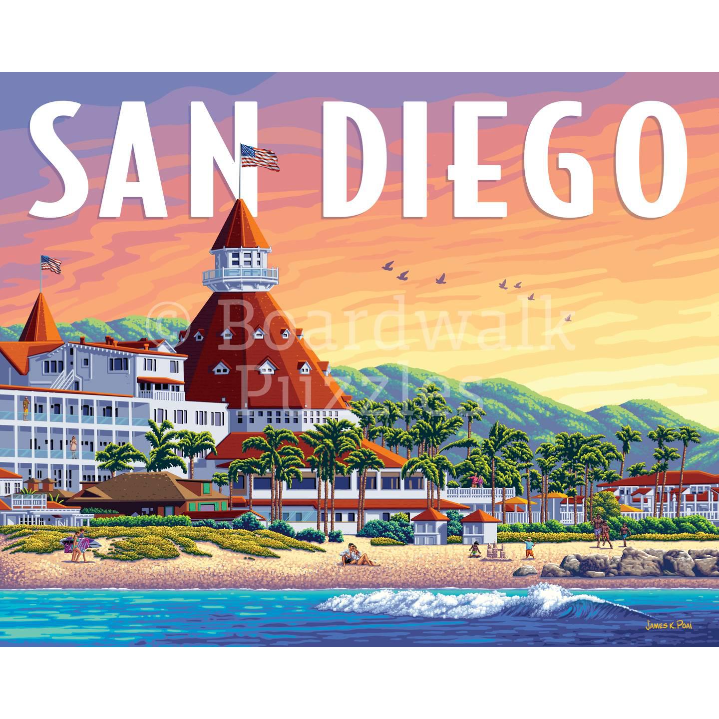 San Diego 210 Piece Jigsaw Puzzle Boardwalk