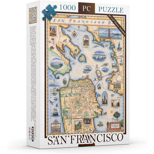 San Francisco Bay 1000 Piece Jigsaw Puzzle Xplorer Maps