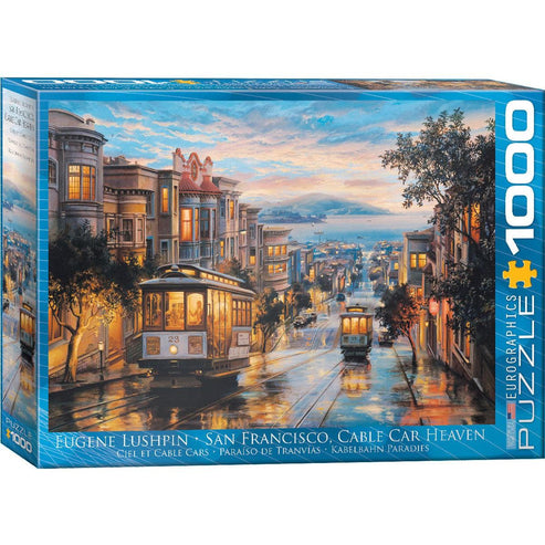 San Francisco Cable Car Heaven 1000 Piece Jigsaw Puzzle Eurographics ...