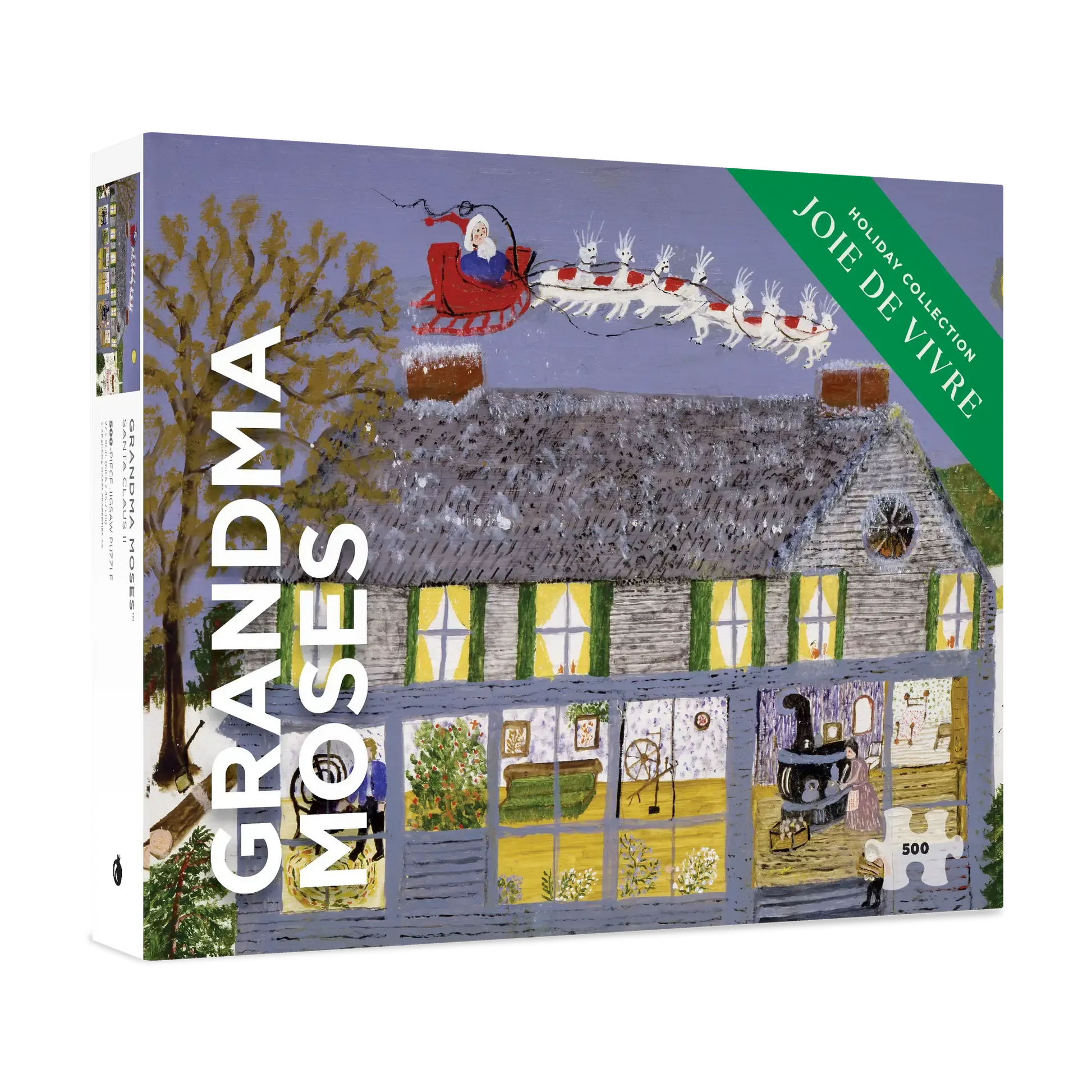 Santa Clause II by Grandma Moses 500 Piece Jigsaw Puzzle Pomegranate