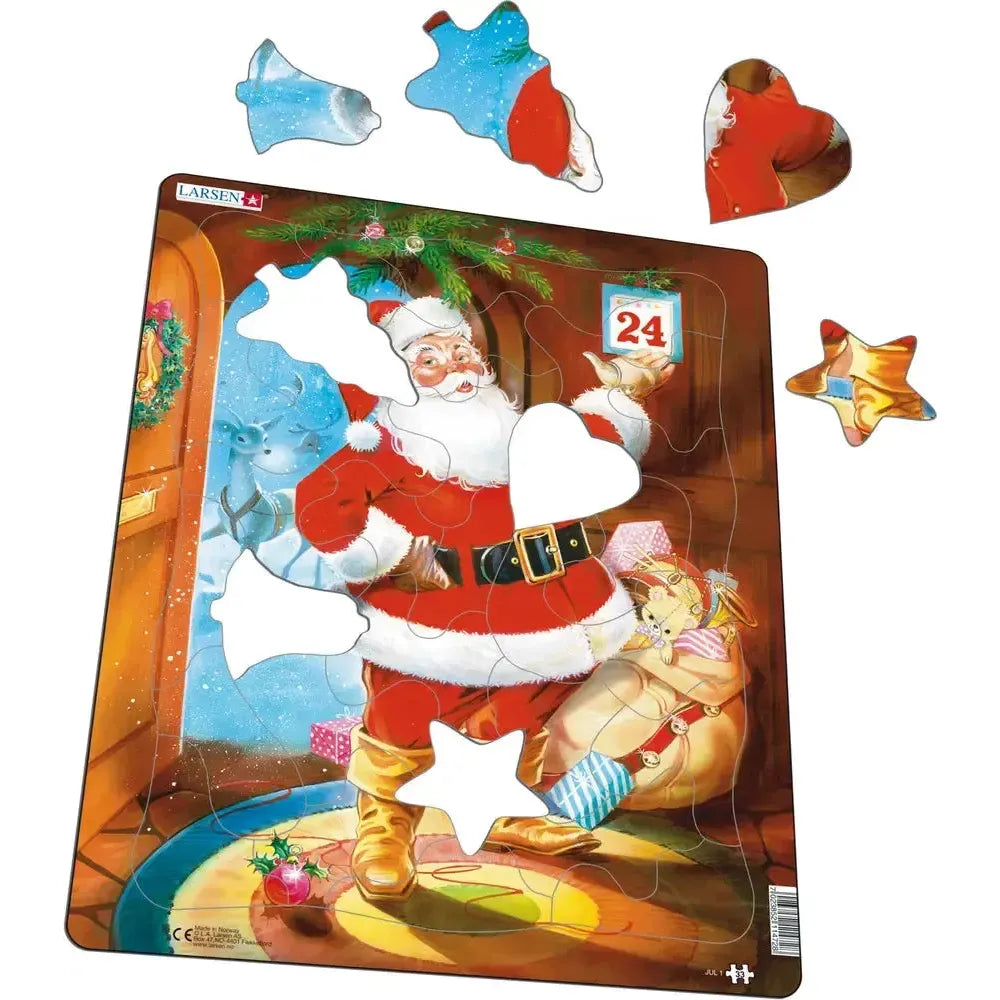 Santa on Christmas Eve 33 Piece Tray Jigsaw Puzzle Larsen