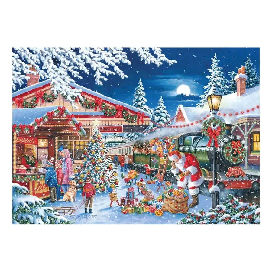 Santa's Express 150 Piece Mini Jigsaw Puzzle HOP