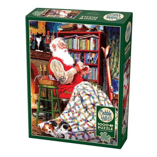 Santa's Quilt 1000 Piece Jigsaw Puzzle Cobble Hill