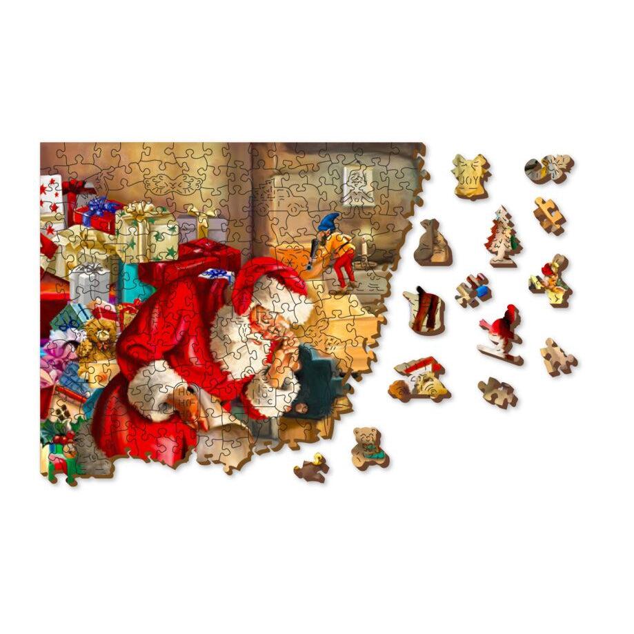 Santa’s Workshop 750 Piece Wood Jigsaw Puzzle Wooden City