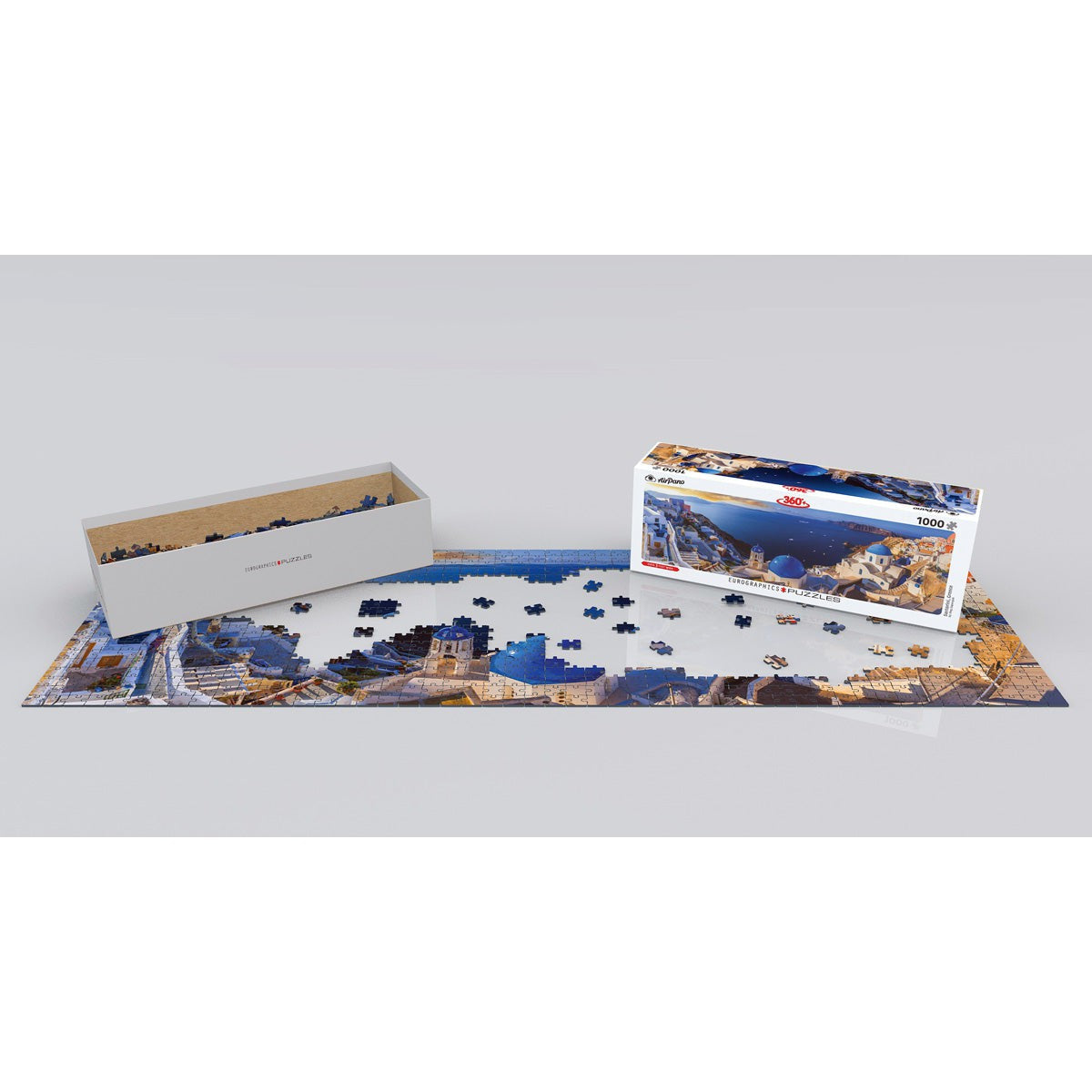 Santorini, Greece 1000 Piece Panoramic Jigsaw Puzzle Eurographics