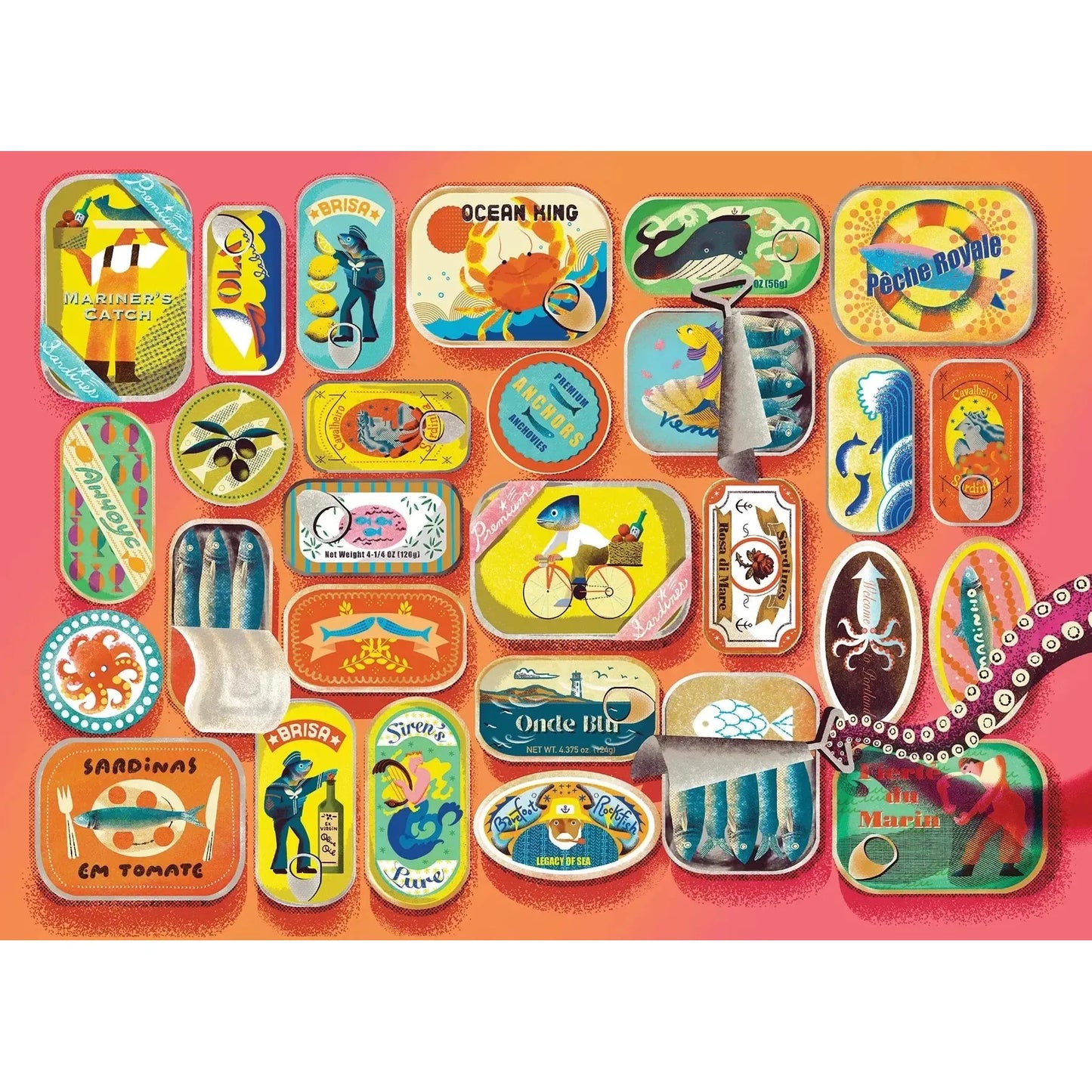 Sardines & Friends 500 Piece Jigsaw Puzzle Cobble Hill