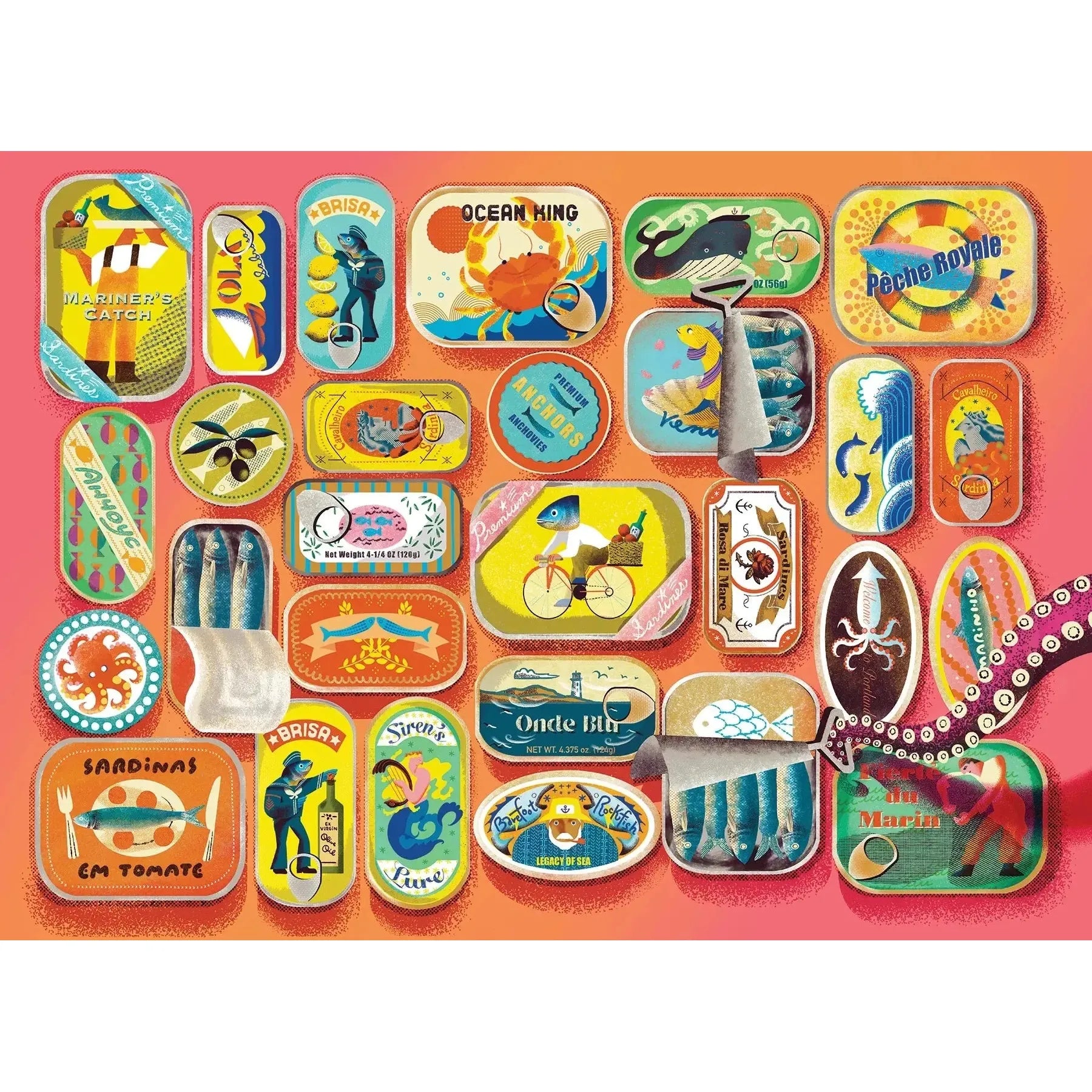 Sardines & Friends 500 Piece Jigsaw Puzzle Cobble Hill