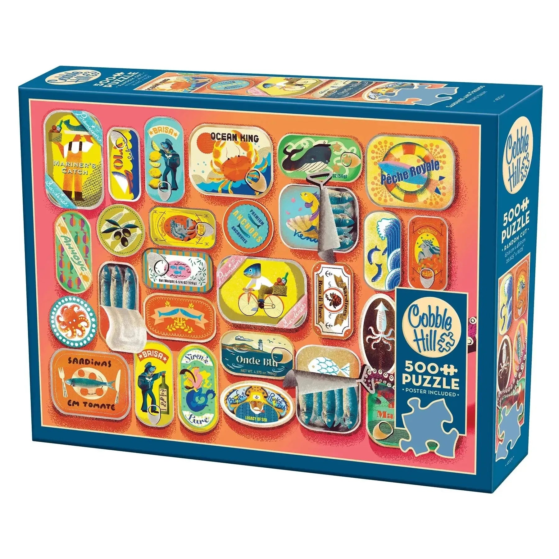 Sardines & Friends 500 Piece Jigsaw Puzzle Cobble Hill