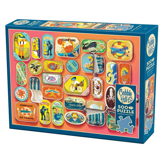 Sardines & Friends 500 Piece Jigsaw Puzzle Cobble Hill