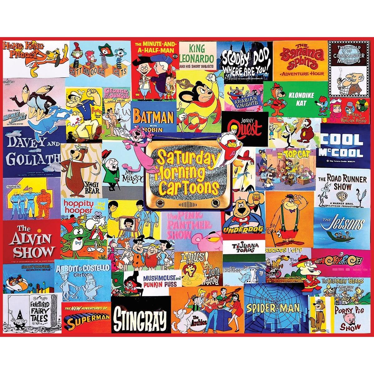Saturday Morning Cartoons 1000 Piece Jigsaw Puzzle White Mountain