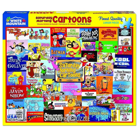 Saturday Morning Cartoons 1000 Piece Jigsaw Puzzle White Mountain