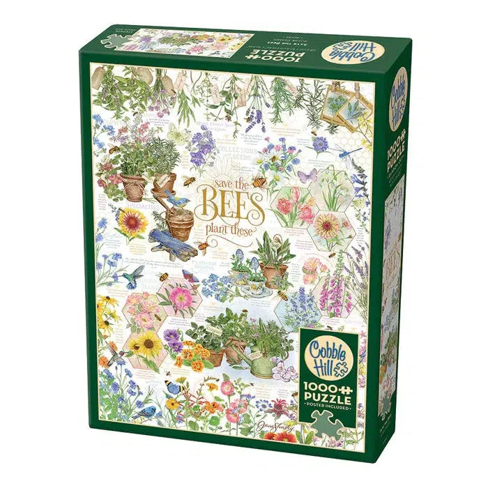 Save the Bees 1000 Piece Jigsaw Puzzle Cobble Hill