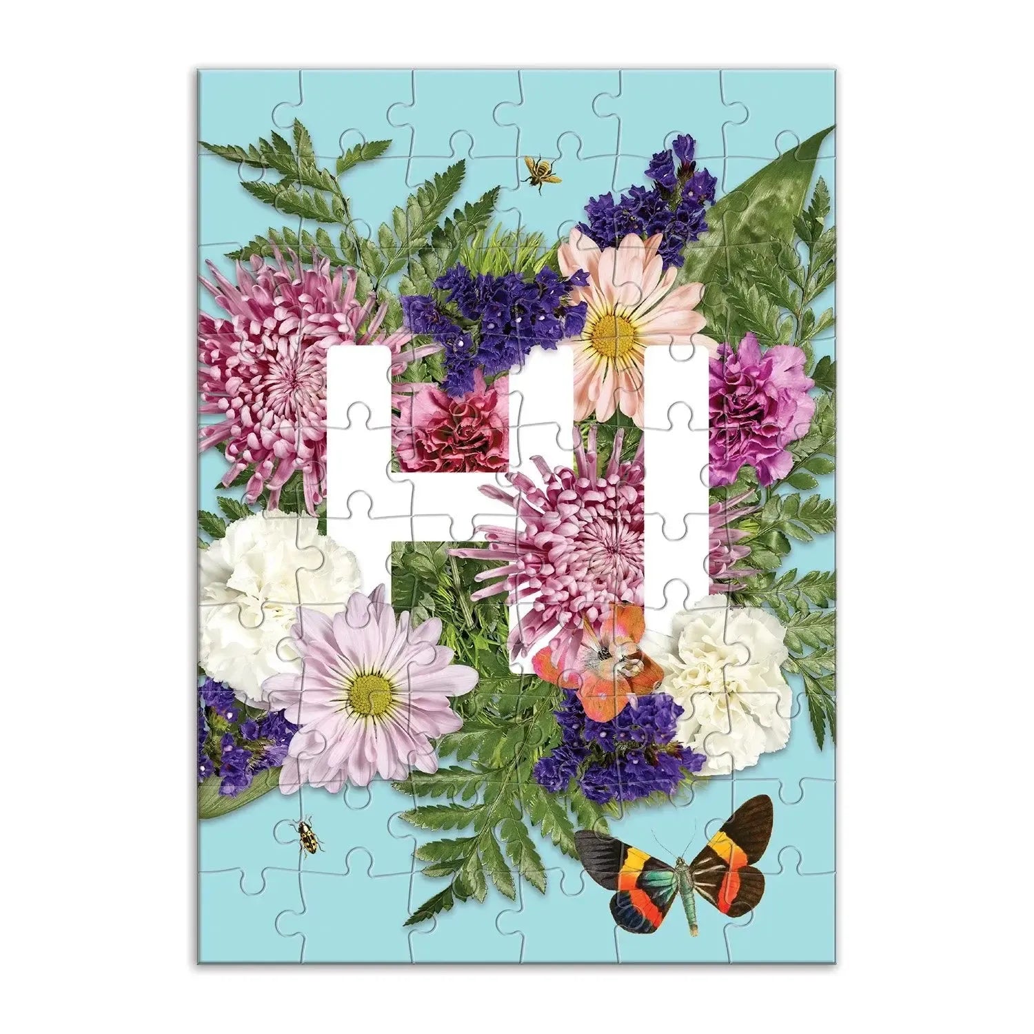 Say It with Flowers Hi Greeting Card 60 Piece Jigsaw Puzzle Galison