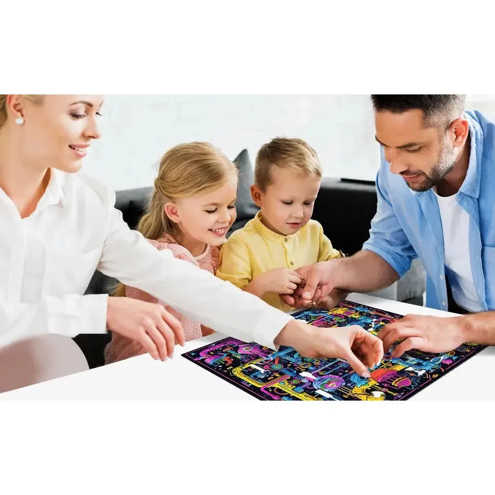 Sci-Fi Sewer 300 Piece Wooden Jigsaw Puzzle Trippy