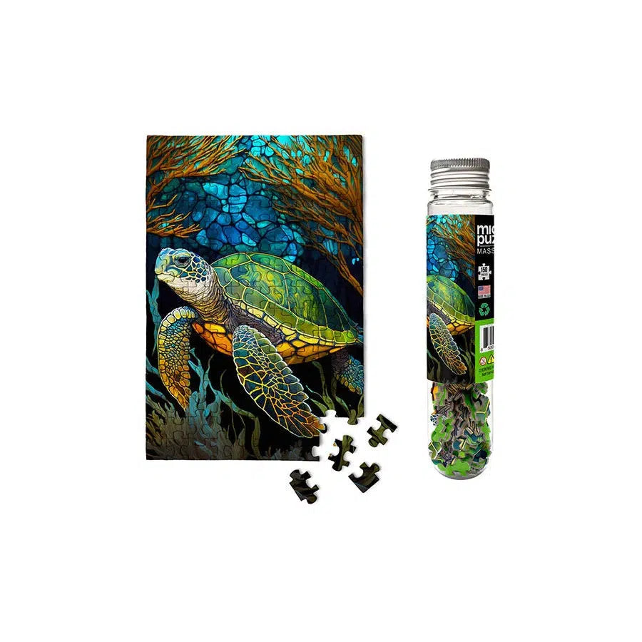 Sea Turtle 150 Piece Mini Jigsaw Puzzle Micro Puzzles PuzzleMerchant Sea turtle 150 piece mini jigsaw puzzle micro puzzles puzzlemerchant