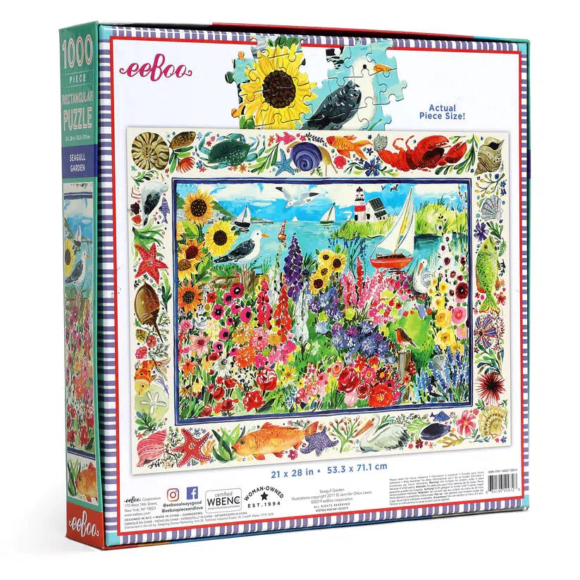 Seagull Garden 1000 Piece Jigsaw Puzzle eeBoo