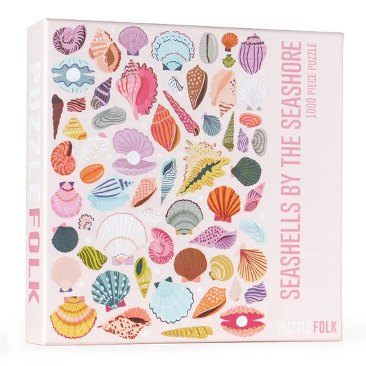 Seashells by the Seashore 1000 Piece Jigsaw Puzzle PuzzleFolk