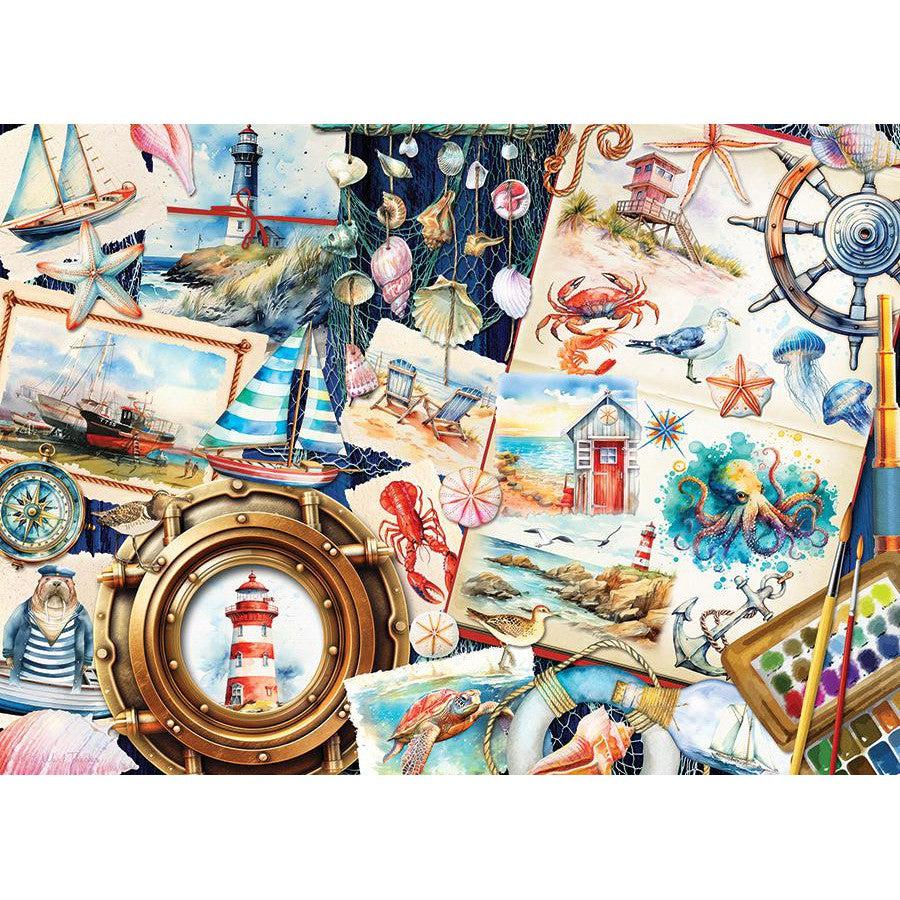 Seashore Sketchbook 1000 Piece Jigsaw Puzzle Cobble Hill