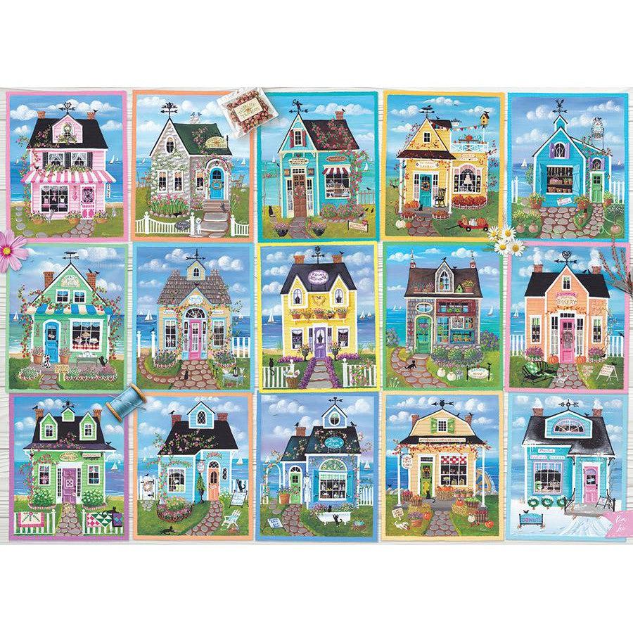 Seaside Shops 1000 Piece Jigsaw Puzzle Cobble Hill