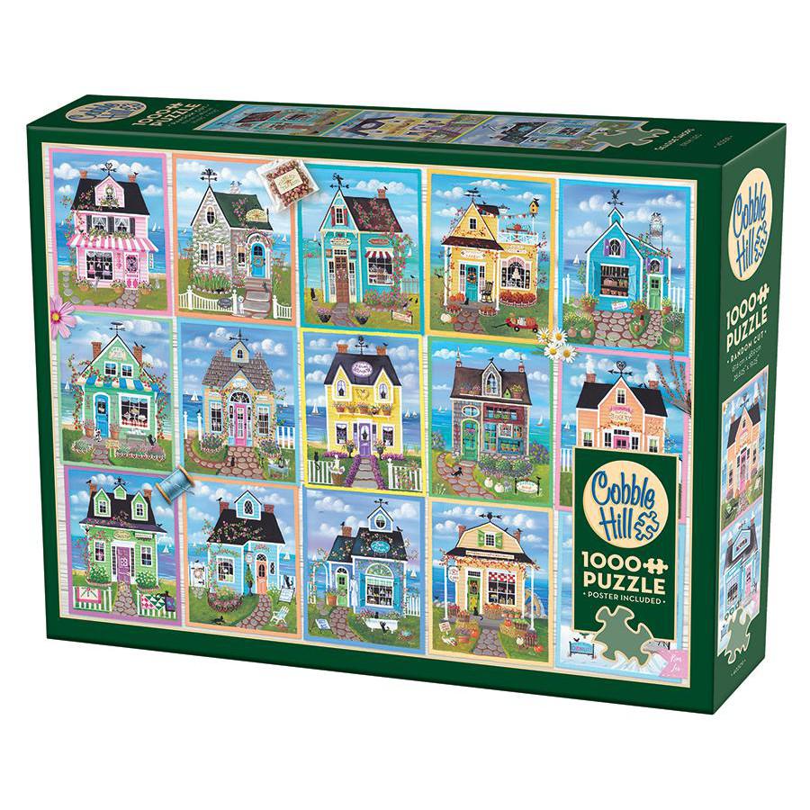 Seaside Shops 1000 Piece Jigsaw Puzzle Cobble Hill