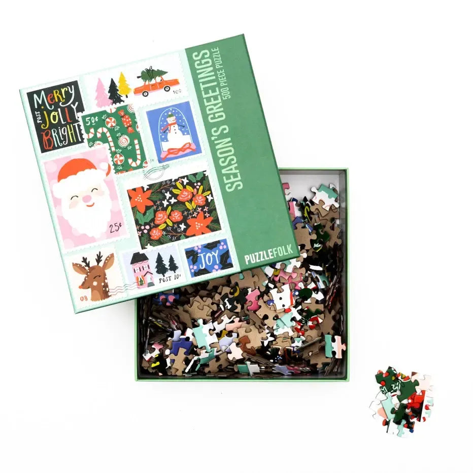 Season's Greetings 500 Piece Jigsaw Puzzle PuzzleFolk