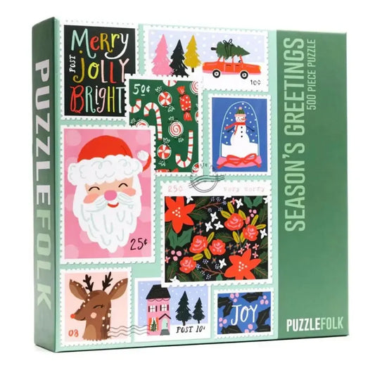 Season's Greetings 500 Piece Jigsaw Puzzle PuzzleFolk