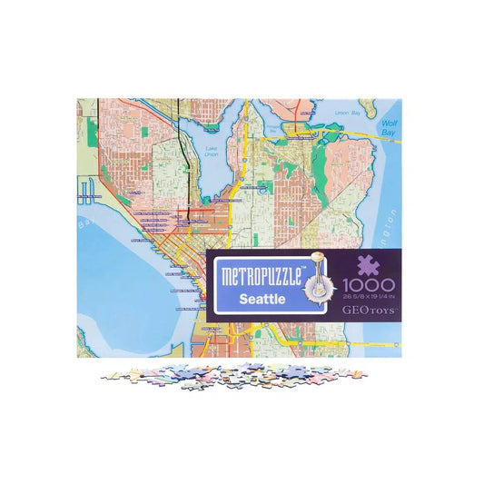 Seattle Metropuzzle 1000 Piece Jigsaw Puzzle Geotoys