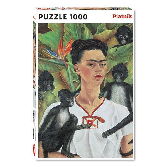 Self-Portrait with Monkeys 1000 Piece Jigsaw Puzzle Piatnik