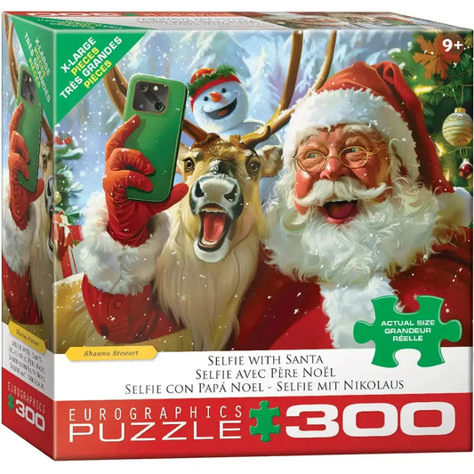 Selfie with Santa 300 Piece Jigsaw Puzzle Eurographics