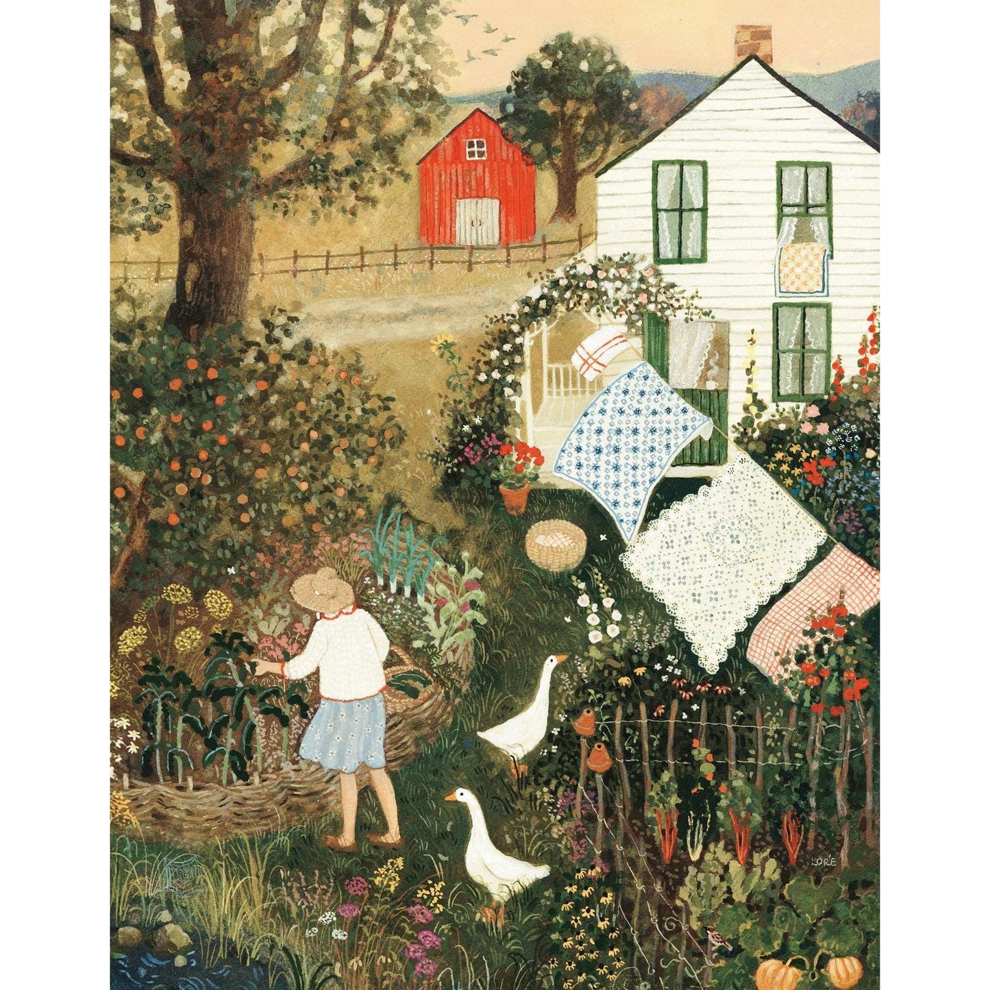 September's Flush by Loré Pemberton 100 Piece Mini Jigsaw Puzzle NYPC