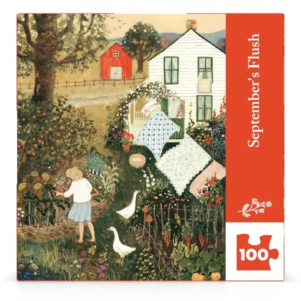 September's Flush by Loré Pemberton 100 Piece Mini Jigsaw Puzzle NYPC