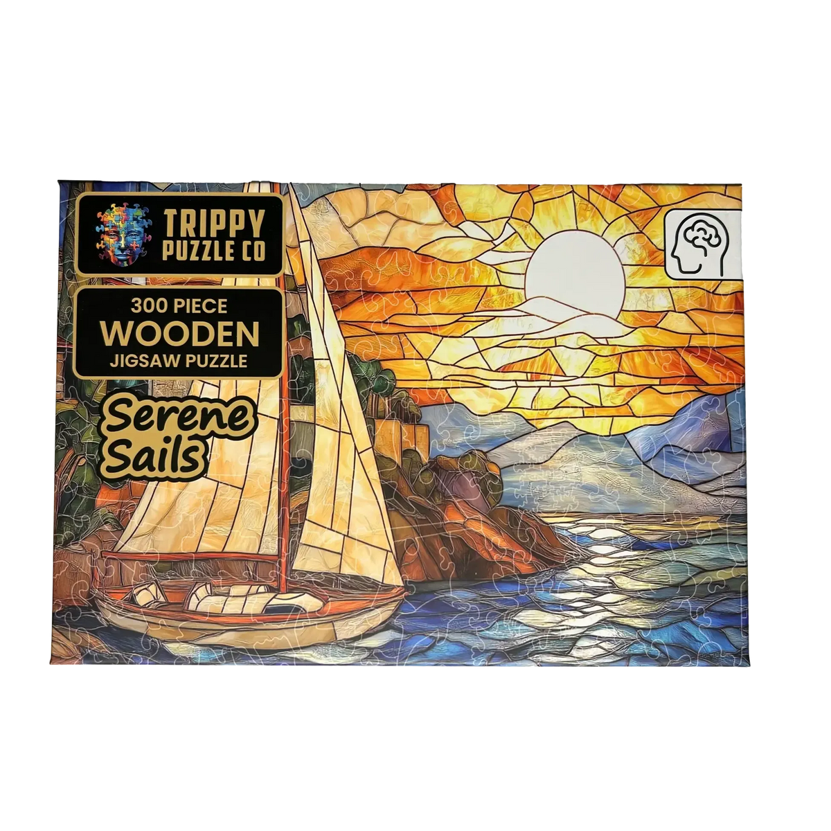 Serene Sails 300 Piece Wooden Jigsaw Puzzle Trippy