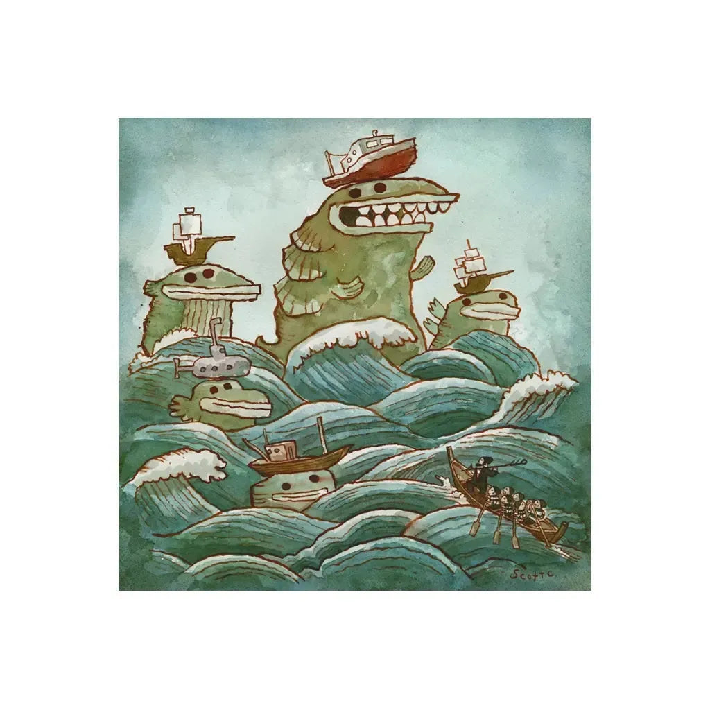 Serpents of the Sea 500 Piece Jigsaw Puzzle Scott C