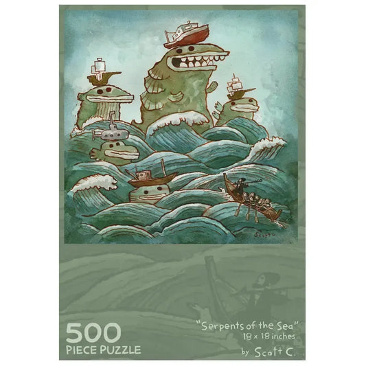 Serpents of the Sea 500 Piece Jigsaw Puzzle Scott C