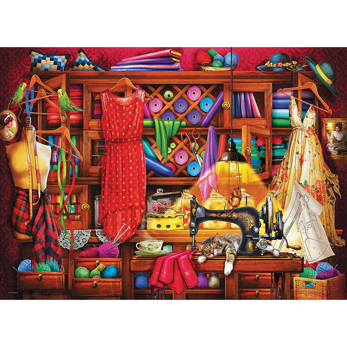 Sewing Room 1000 Piece Jigsaw Puzzle Eurographics