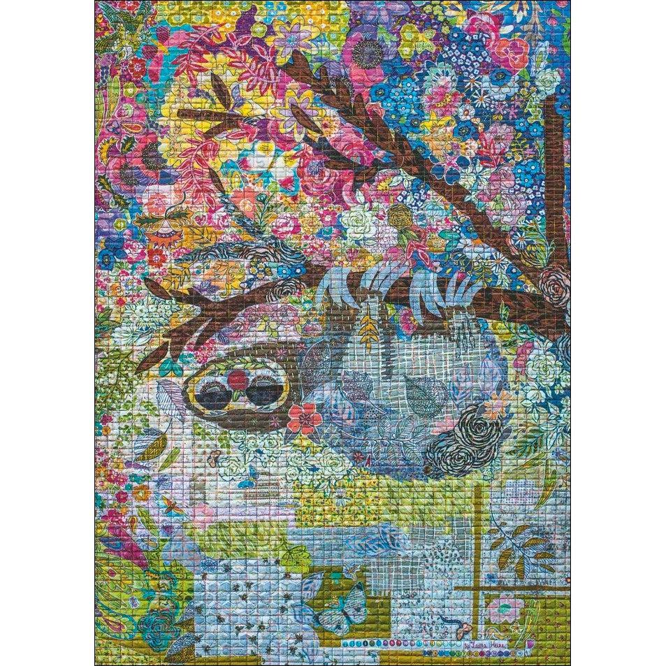 Sewn Sloth Quilt Art 1000 Piece Jigsaw Puzzle Heye