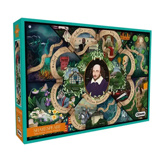 Shakespeare 1000 Piece Jigsaw Puzzle Gibsons