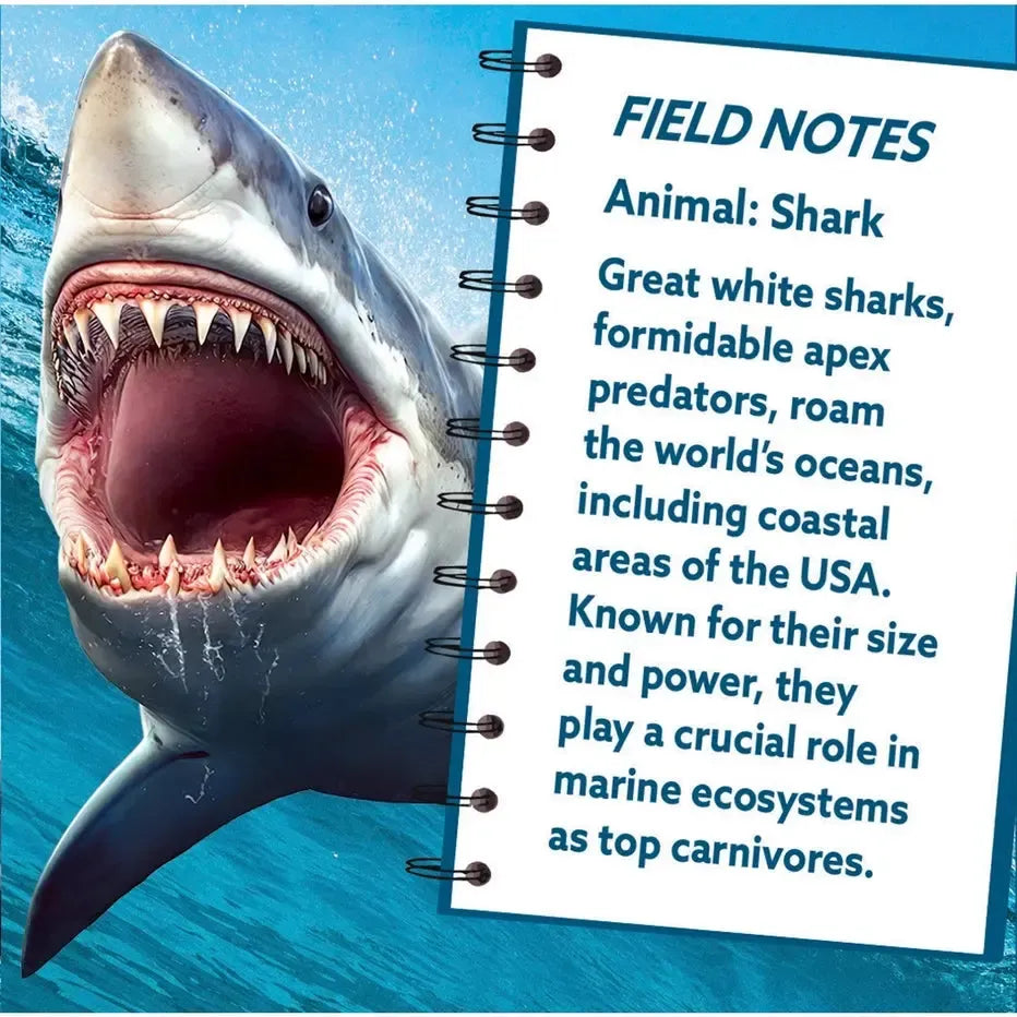 Shark 100 Piece Shaped Mini Jigsaw Puzzle MasterPieces