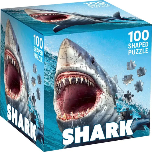 Shark 100 Piece Shaped Mini Jigsaw Puzzle MasterPieces