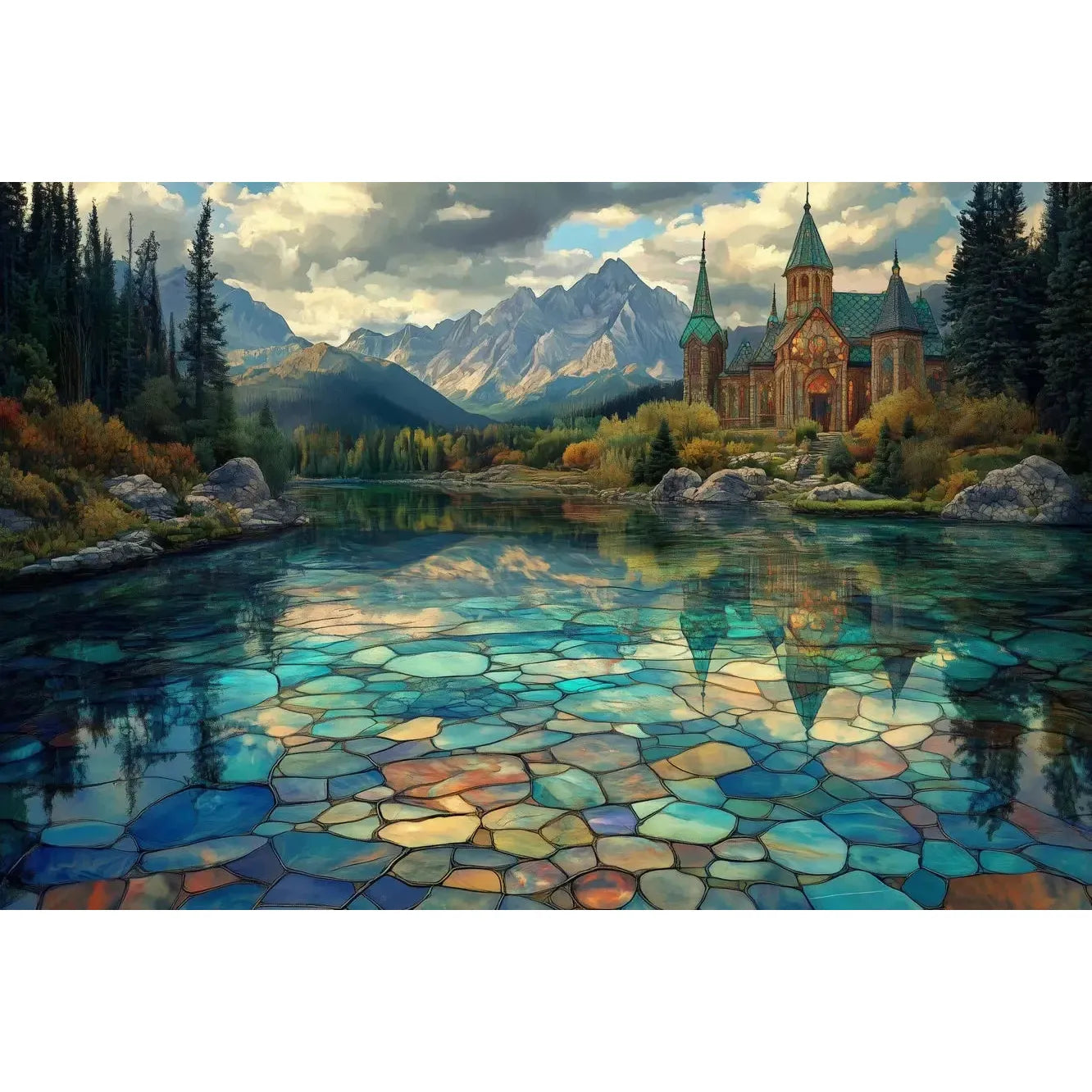Shattered Waters 1000 Piece Jigsaw Puzzle Trippy
