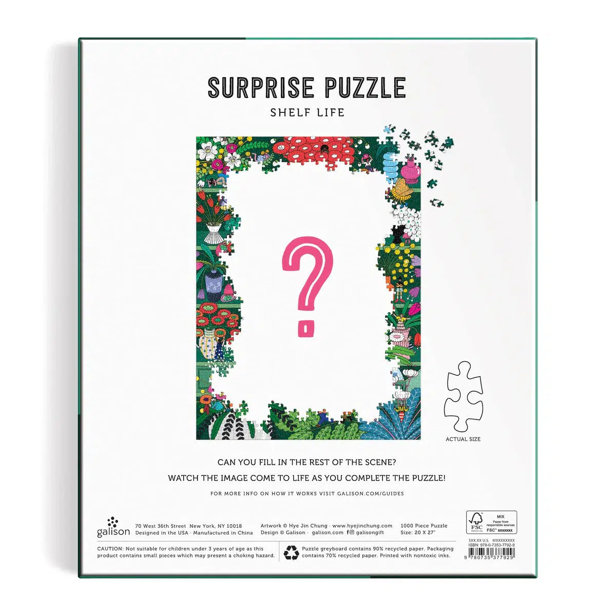 Shelf Life 1000 Piece Surprise Jigsaw Puzzle Galison