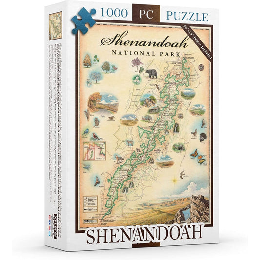 Shenandoah National Park 1000 Piece Jigsaw Puzzle Xplorer Maps